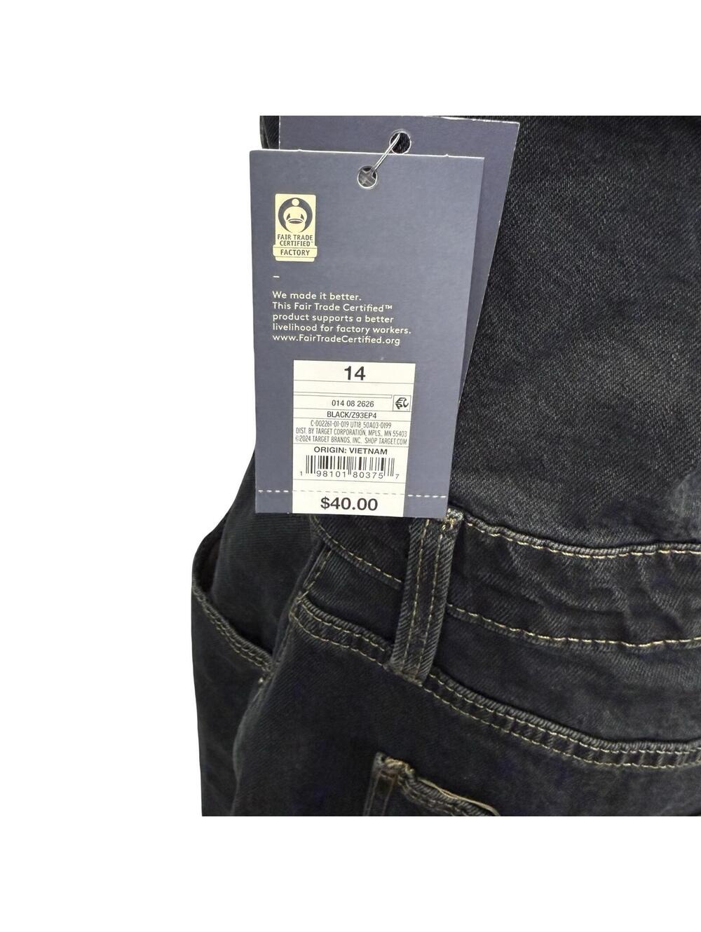 Universal Thread NWT Black Denim Dress - Size 14 - Picture 6 of 8